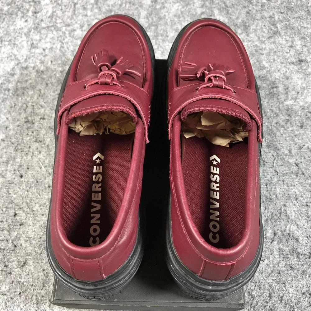 Converse Chuck Taylor All Star Lugged Heel Loafer Womens 7 Deep Bordeaux A14708C